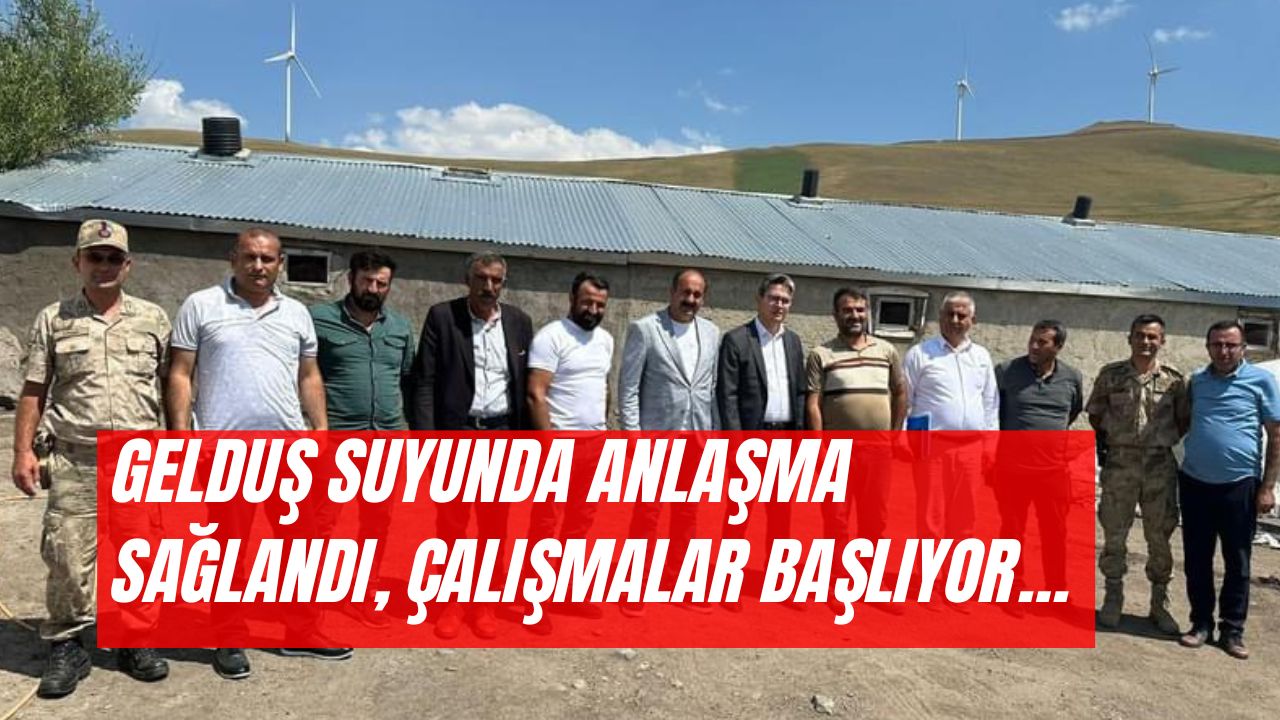 Gelduş Suyunda Anlaşma Sağlandı, Çalışmalar Başlıyor   