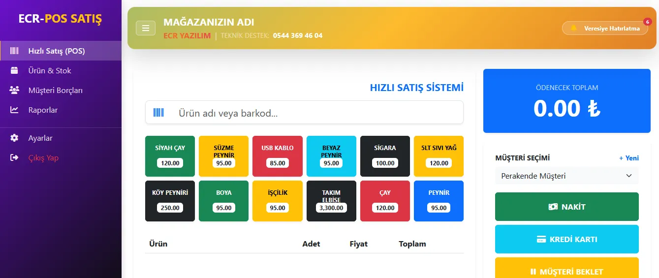 Barkodlu Programa Geçme Zamanı ecr barkod sistemleri