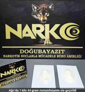 Ağrı’da 1 kilo 44 gram metamfetamin ele geçirildi