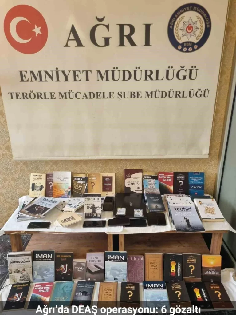 Ağrı’da deaş operasyonu: 6 gözaltı