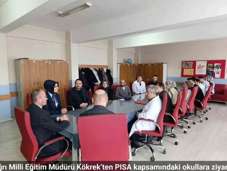 Ağrı milli eğitim müdürü kökrek’ten pisa kapsamındaki okullara ziyaret