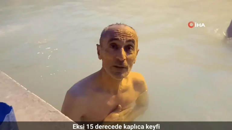 Eksi 15 derecede kaplıca keyfi