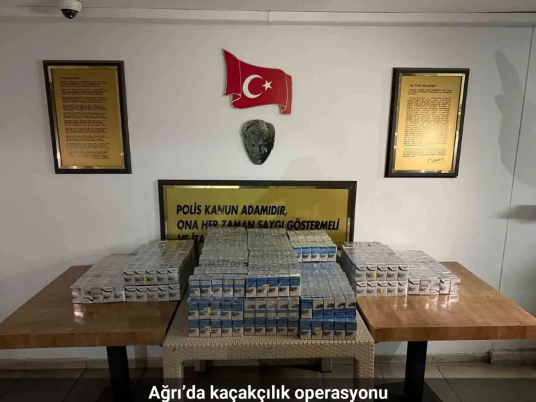 Ağrı’da kaçakçılık operasyonu