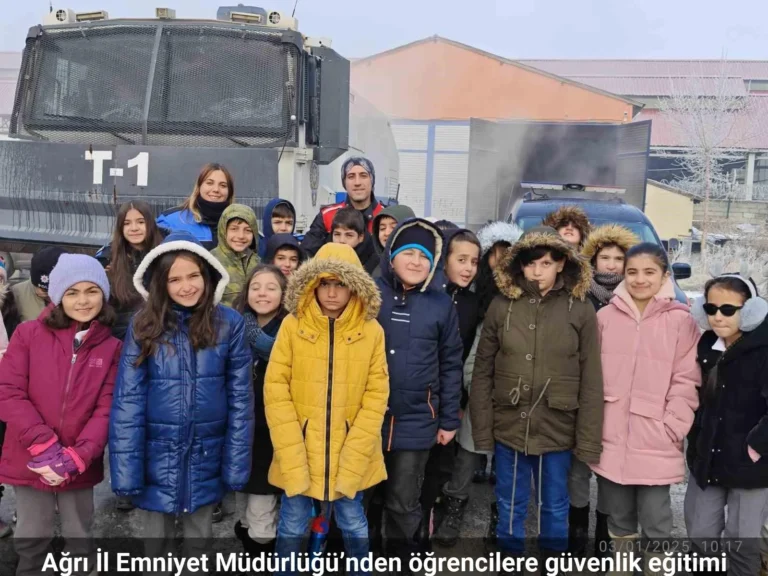 Ağrı il emniyet müdürlüğü’nden öğrencilere güvenlik eğitimi