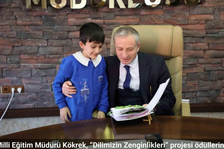 Ağrı milli eğitim müdürü kökrek, “dilimizin zenginlikleri” projesi ödüllerini verdi