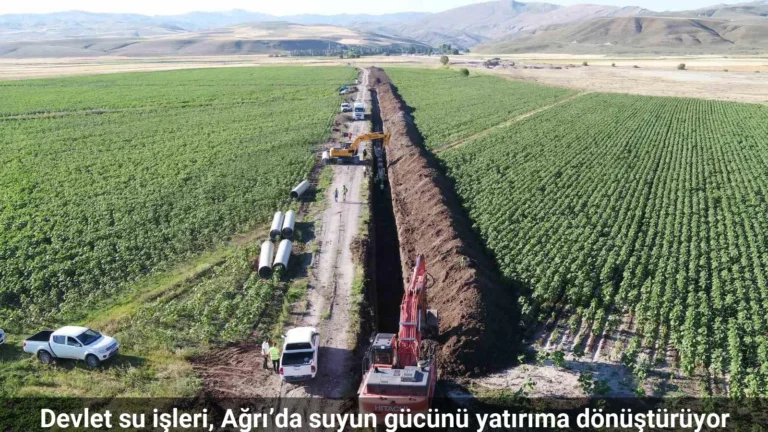 Devlet su işleri, ağrı’da suyun gücünü yatırıma dönüştürüyor