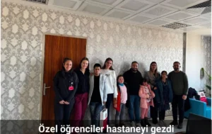 Özel öğrenciler hastaneyi gezdi