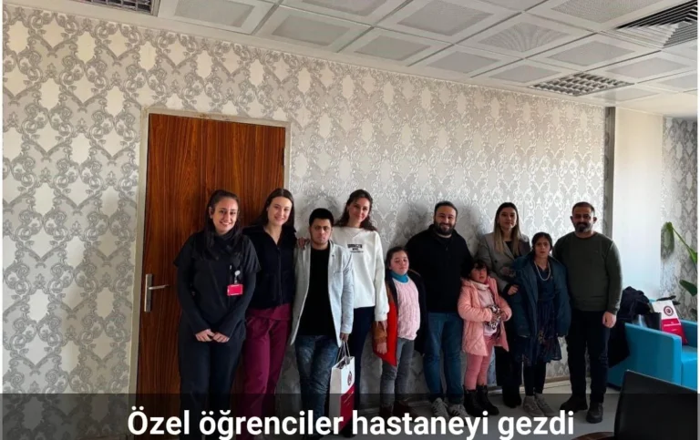 Özel öğrenciler hastaneyi gezdi