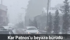 Kar patnos’u beyaza bürüdü