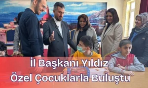 İl başkanı yıldız özel çocuklarla buluştu