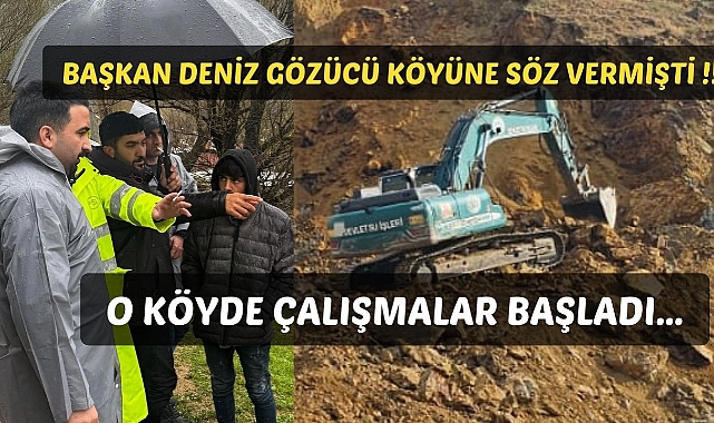 Gözücü köyü’nün sel çilesi bitiyor
