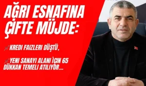 Kredi faizleri düştü, yeni sanayi alanı için 65 dükkan temeli atılıyor