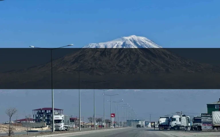 Ağrı dağı ihtişamıyla göz kamaştırıyor