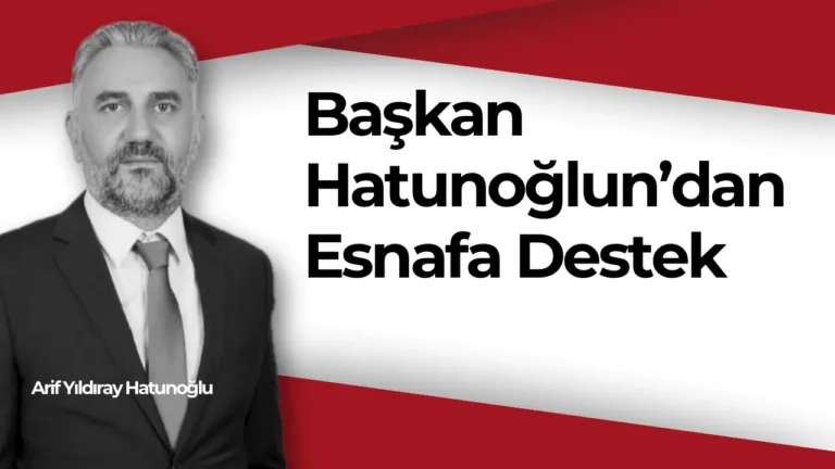 Başkan hatunoğlu esnaf için kolları sıvadı